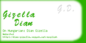 gizella dian business card